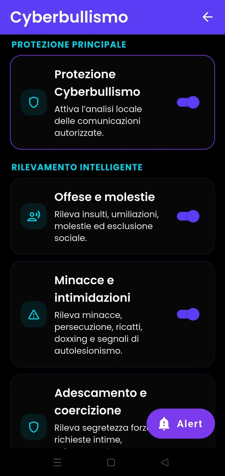 Protezione Cyberbullismo di OMNIA SHIELD SUITE