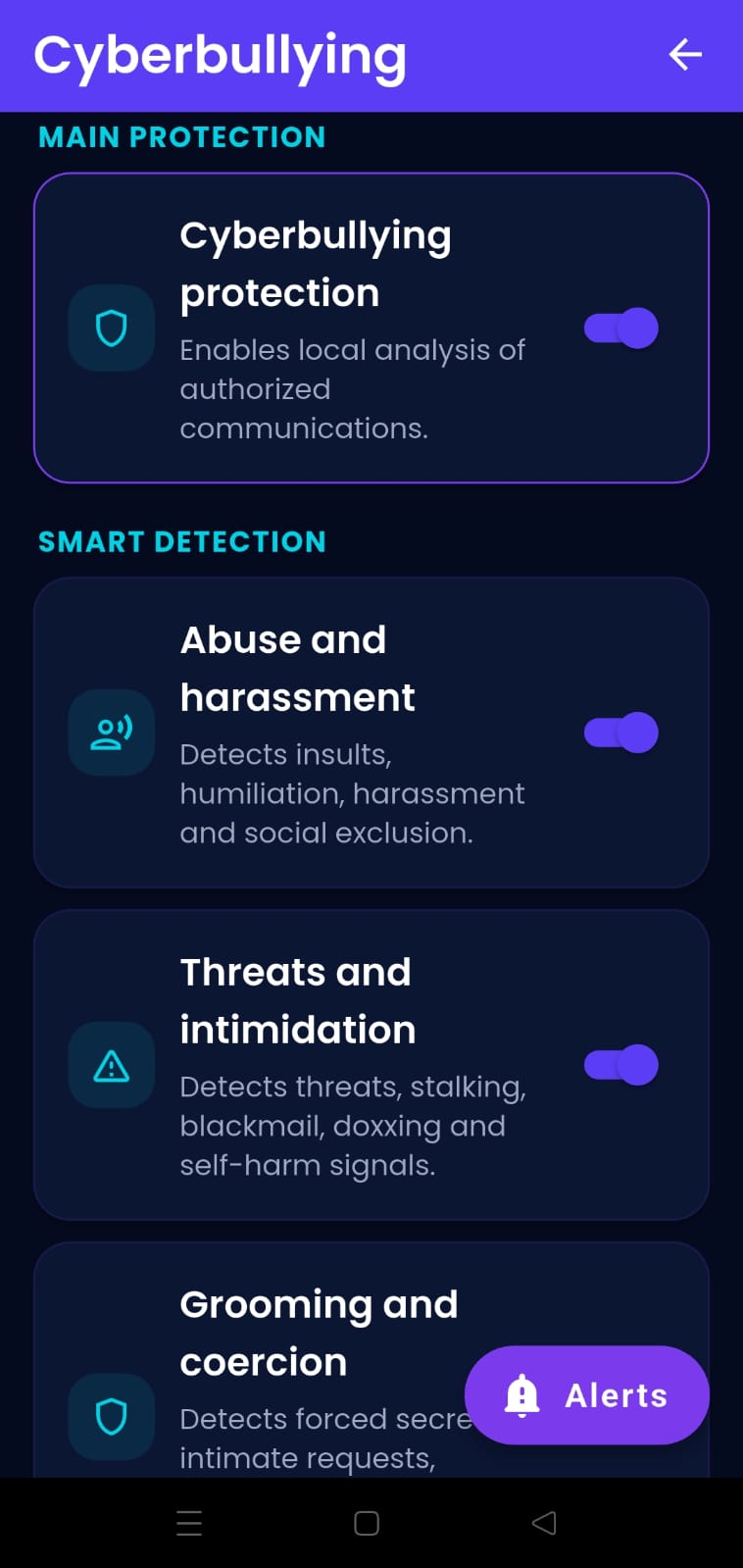OMNIA SHIELD SUITE Cyberbullying Protection
