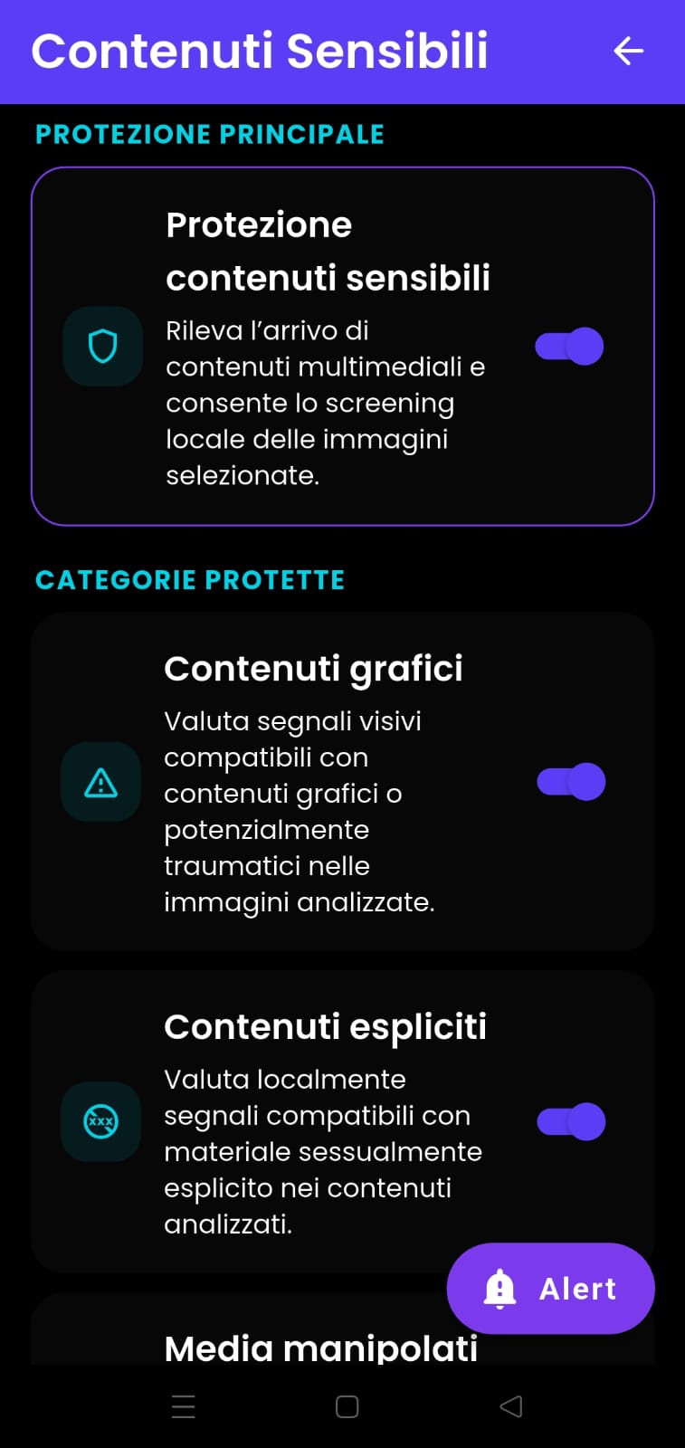 Protezione Contenuti Sensibili di OMNIA SHIELD SUITE