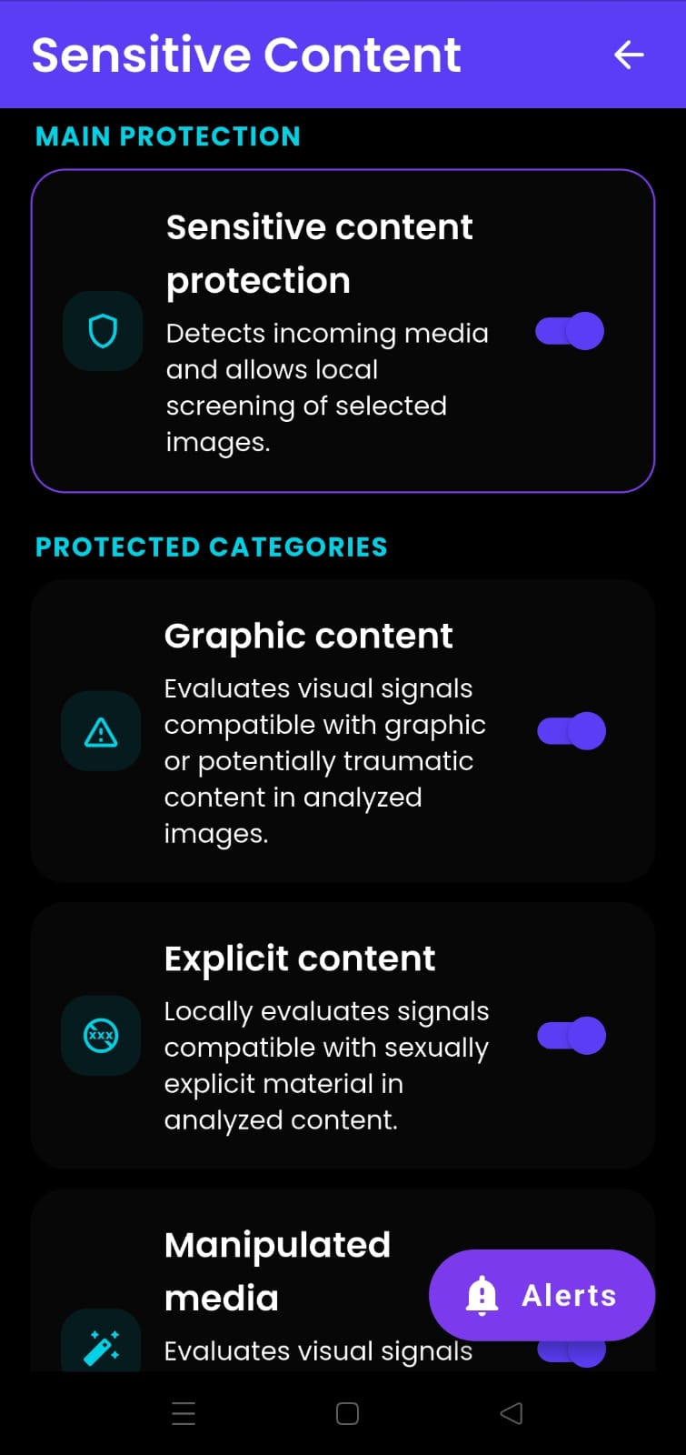 OMNIA SHIELD SUITE Sensitive Content Protection