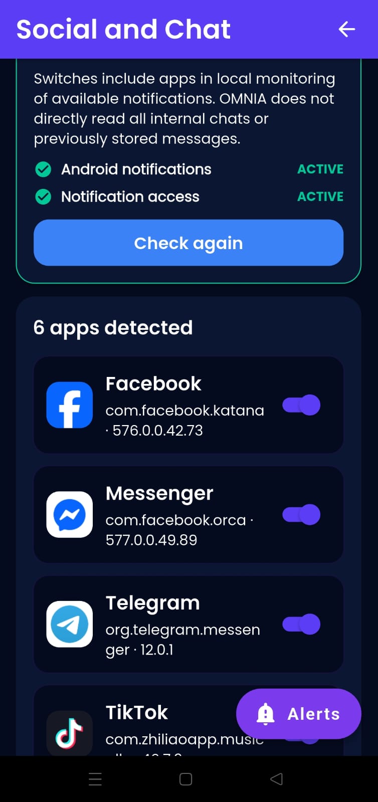 OMNIA SHIELD SUITE Social and Chat Protection